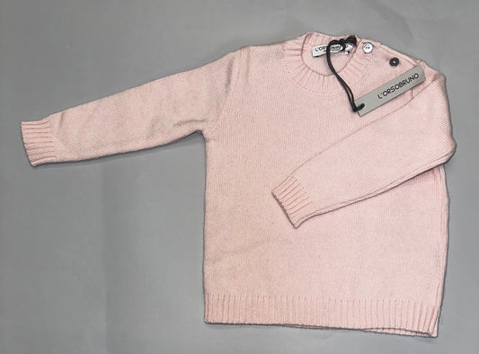 Maglione girocollo rosa